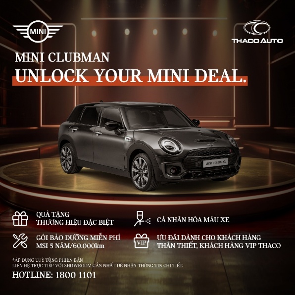 Khách hàng sở hữu MINI Clubman được hưởng nhiều gói ưu đãi, bảo dưỡng chính hãng từ MINI  